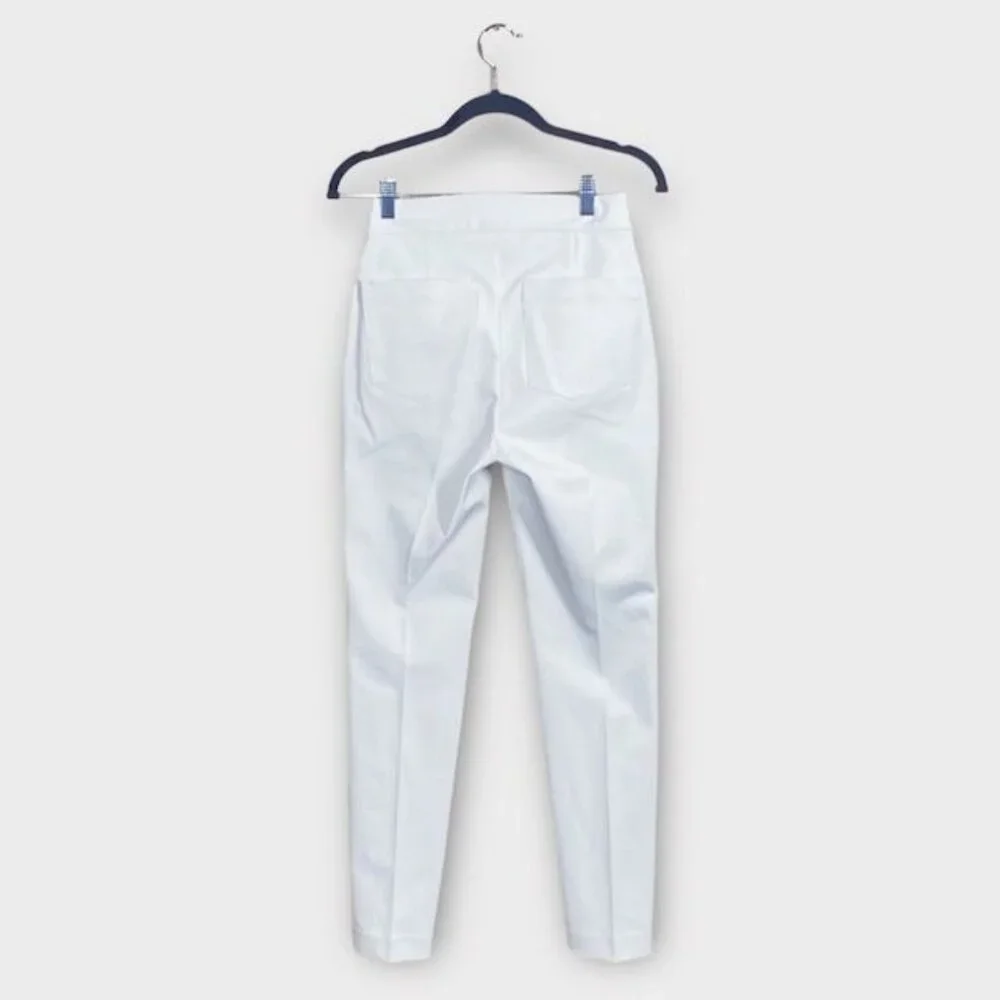 NWT Spanx On-The-Go Slim Straight Pant Classic White,  Size Extra Small Tall - Picture 6 of 8